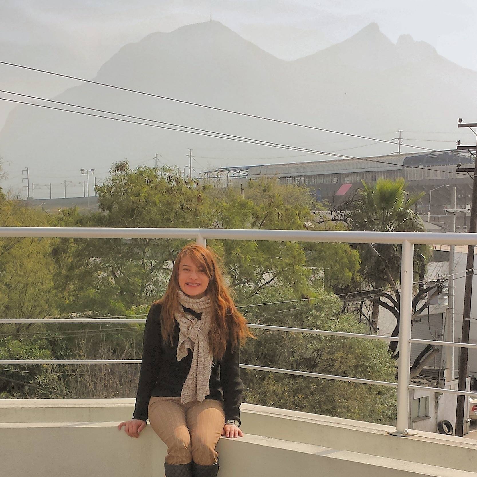 The view from outside Ayala's internship.