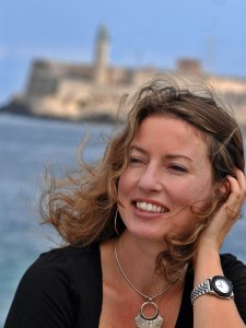 Director of the documentary Maestra, Catherine Murphy, spoke at Salem about her film.  Photo by Franklin Reyes. 