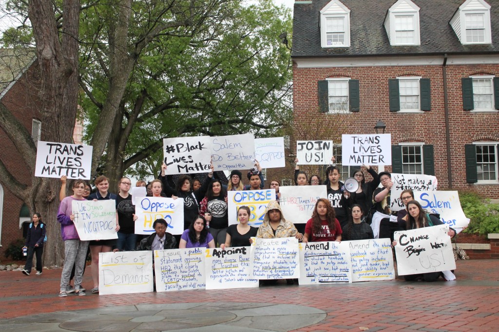 Students Protest Salem College’s Response to&nbsp;HB2