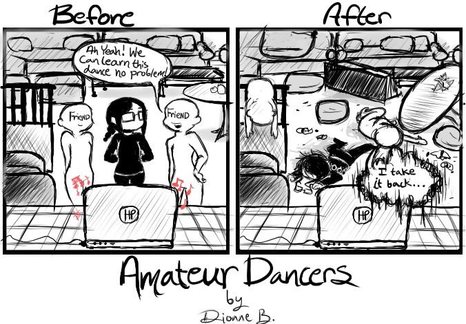 Comic Strip: Amateur Dancers