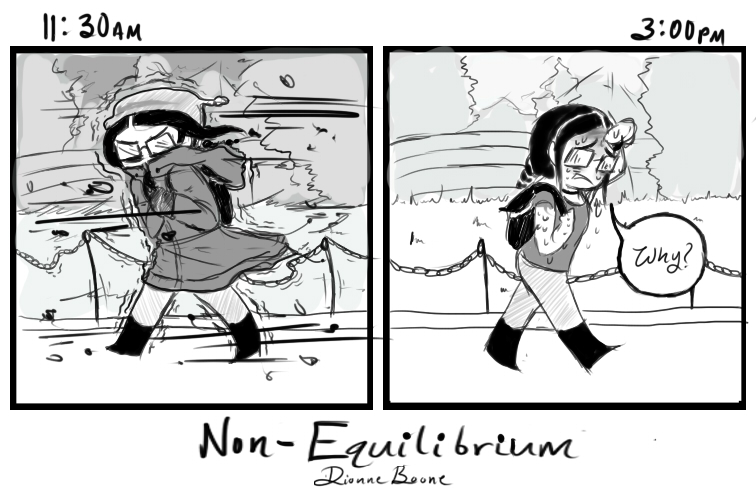 Comic Strip: Non-Equilibrium